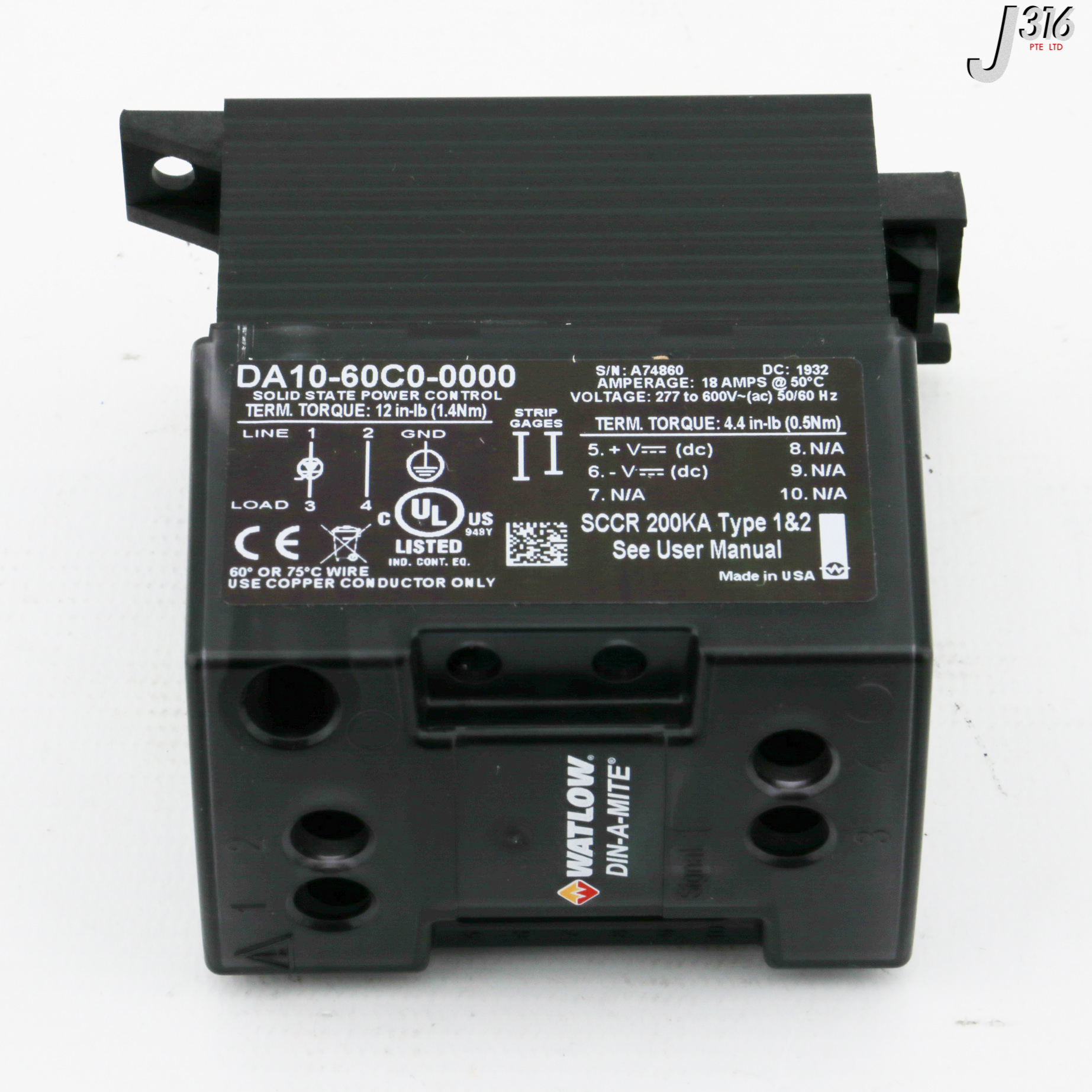 31847 watlow din a mite solid state power control new j316gallery